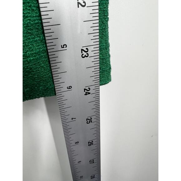 Sea New York Green Black Perforated Leather Zip Up Blazer Jacket‎ Size 4 - Picture 9 of 9